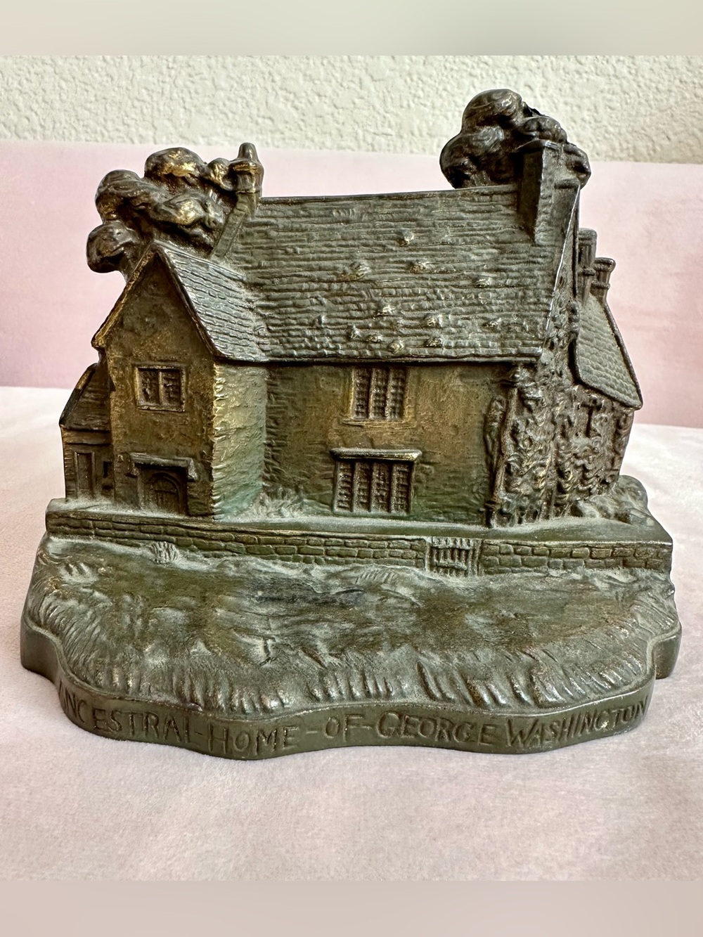 Antq Sulgrave Manor Northamptonshire Washingtons England Home Cast Iron Doorstop